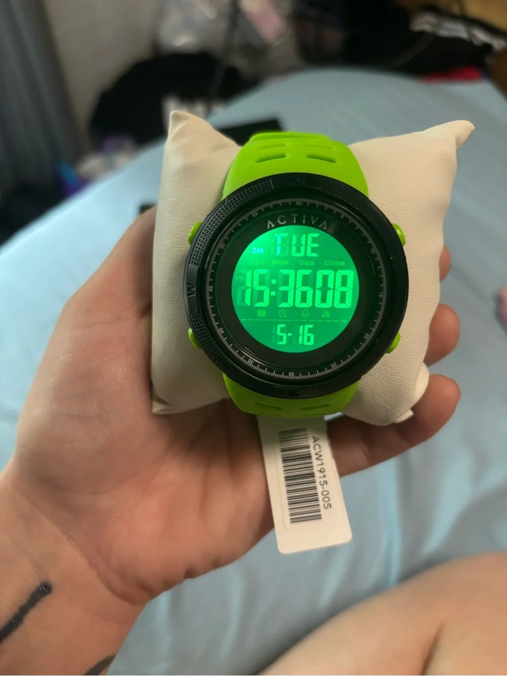 Activa X Invicta DIGITAL ESSENTIALS Digital Men's Watch - 50mm Green-ACW1915-005